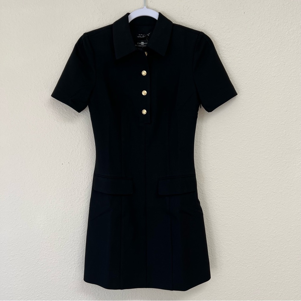 J. Crew Parc Dress Four Season Stretch Fabric in Black Size 0 NWT - Picture 11 of 13